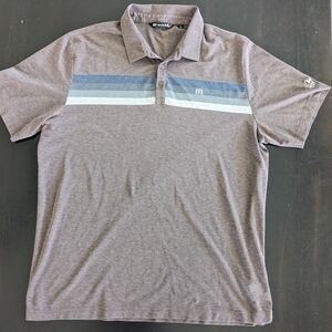 Travis Mathew Men's Brown Polo Shirt